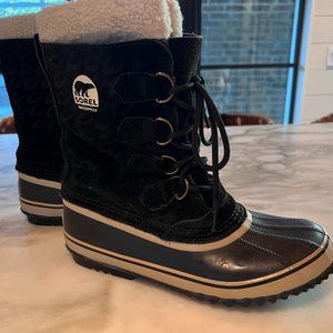 Sorel Joan of Arctic snow boots, black, size 9.5